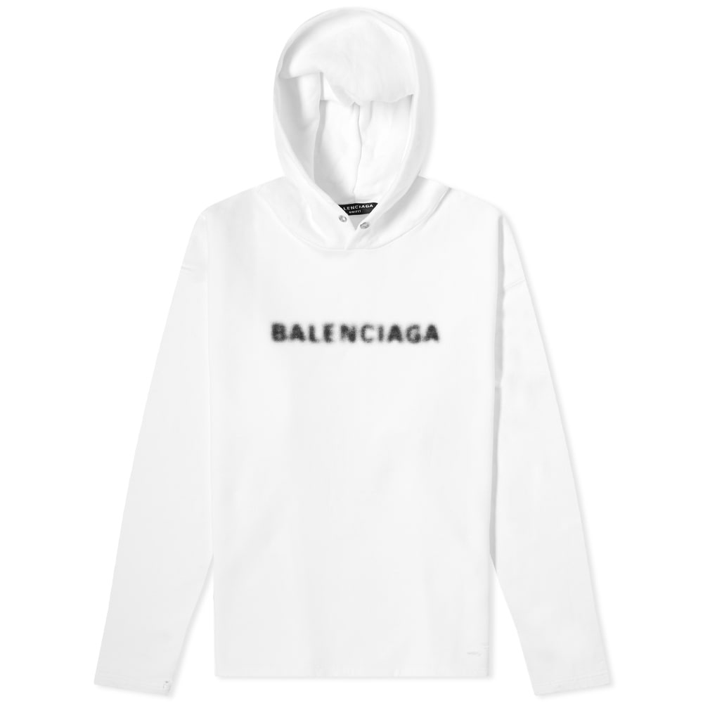 Balenciaga Blurred Logo Popover Hoody - 1