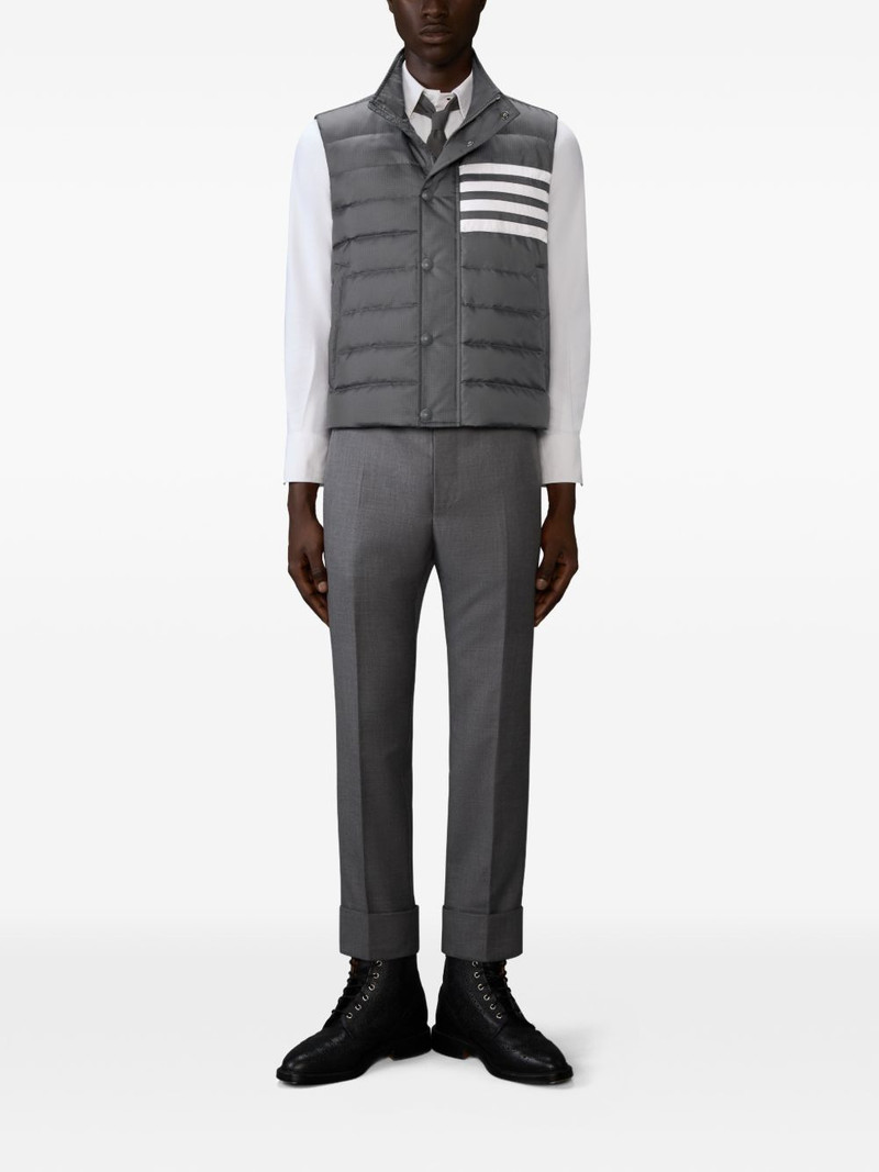 Thom Browne 4-Bar side-pockets gilet outlook