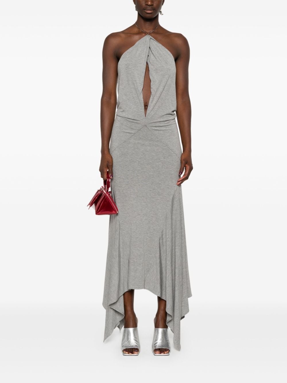 keyhole cut-out maxi dress - 2