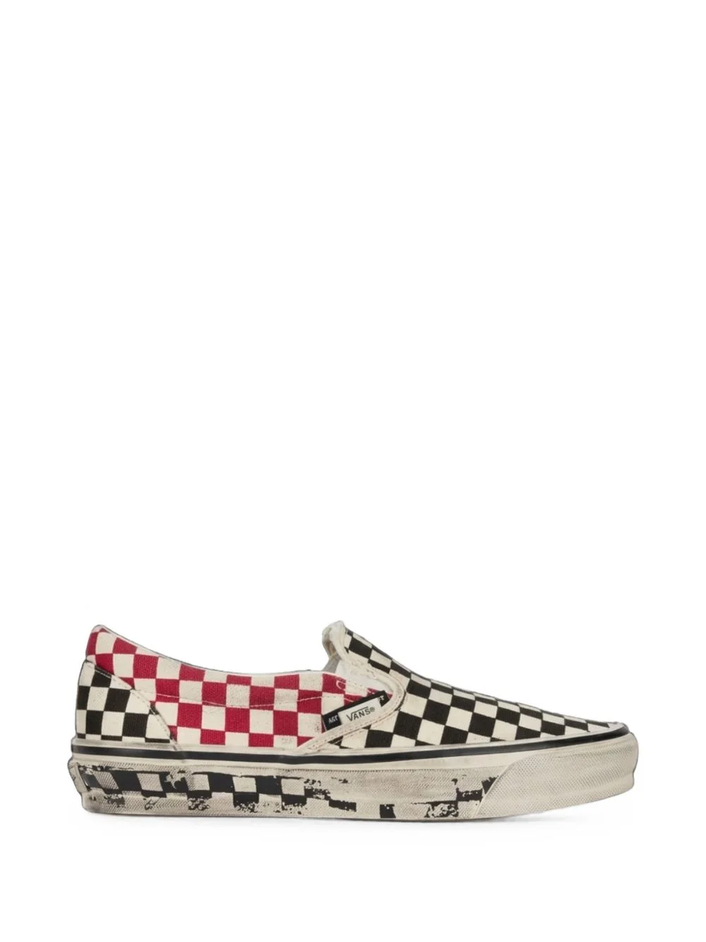 x A.O.D. by Slam Jam Premium Classic slip-on checkered sneakers - 1