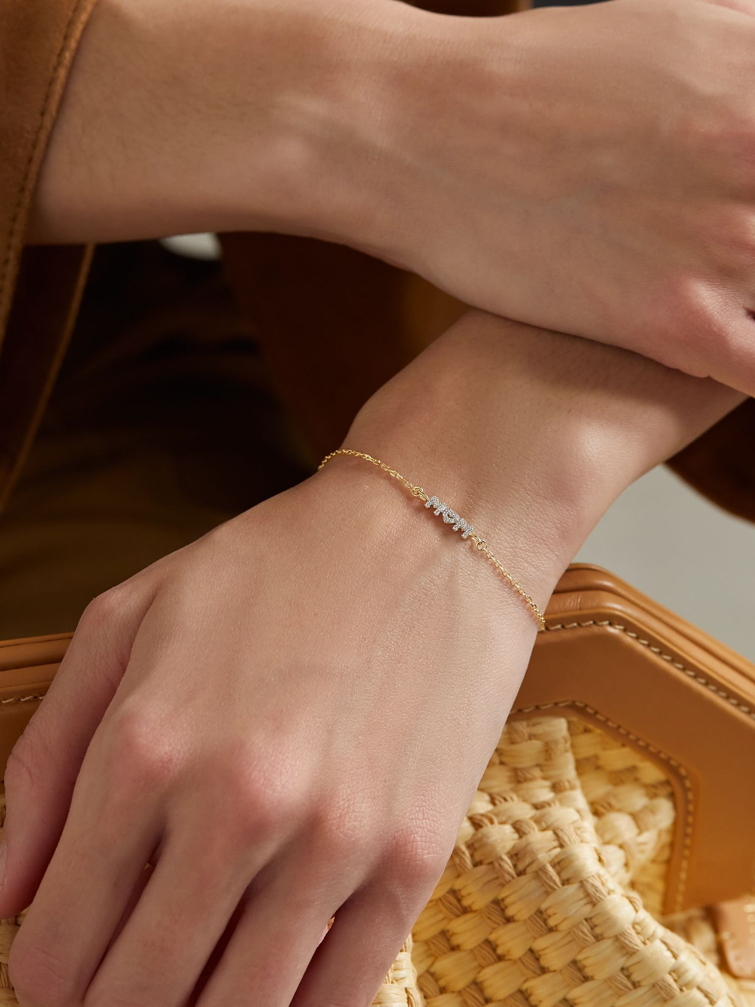 Mom 10-karat gold diamond bracelet Gold - 2