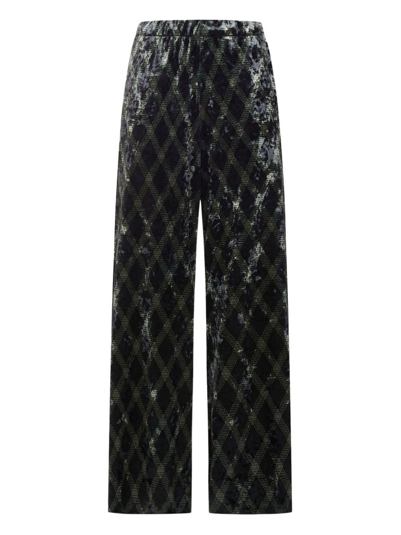 diamond-pattern trousers 1