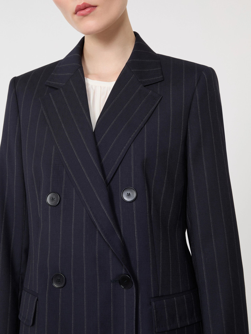ONAGRO Double-breasted pinstripe wool blazer - NAVY 5