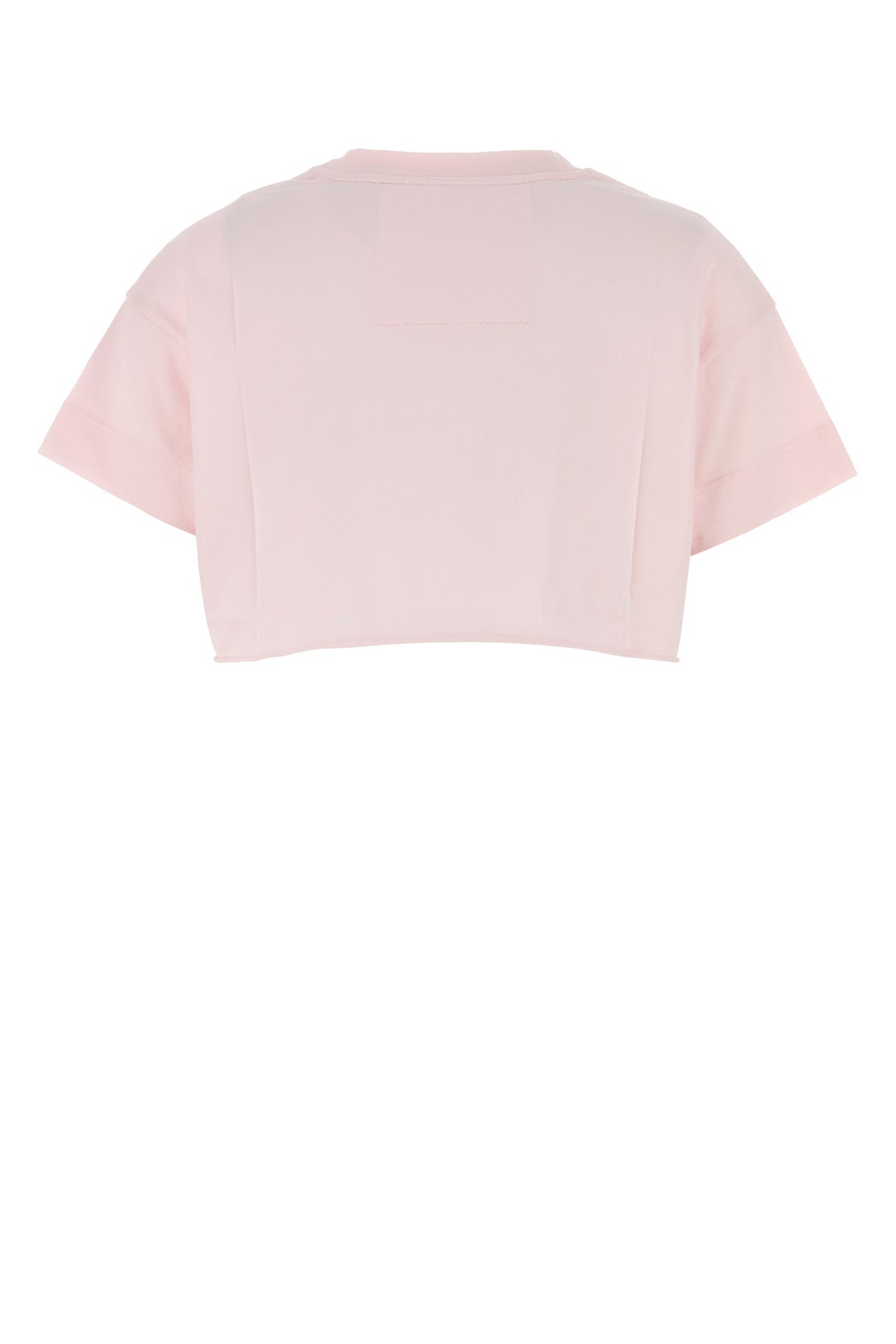 Pastel pink cotton crop-top - 2