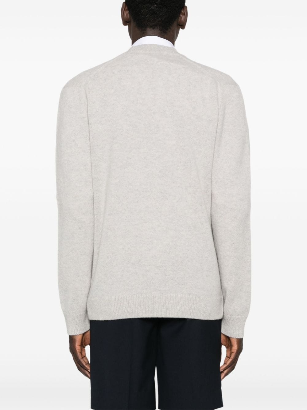 Fox-motif wool cardigan - 4