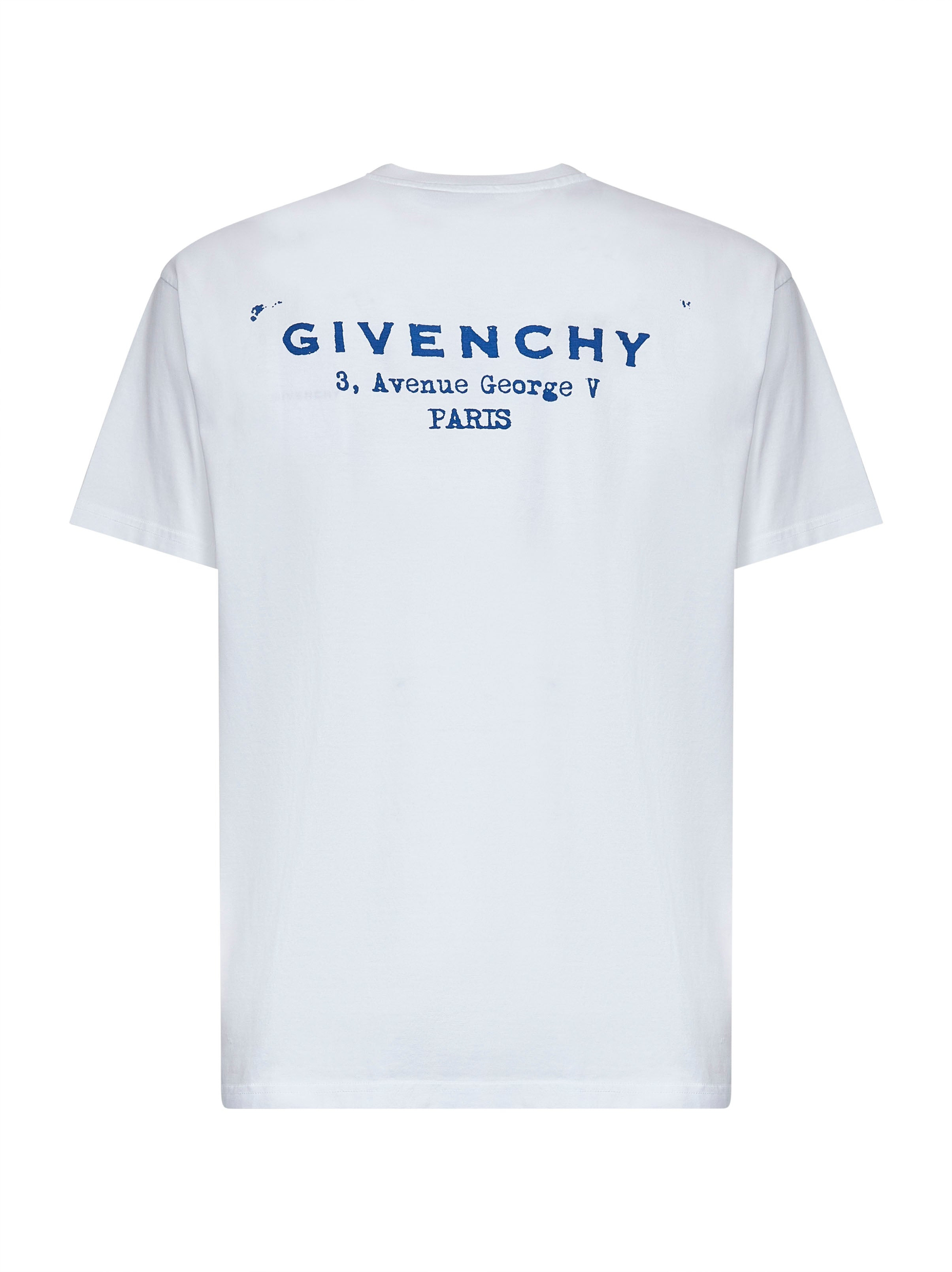 Givenchy Men White Cotton Jersey Crewneck T-Shirt - 2