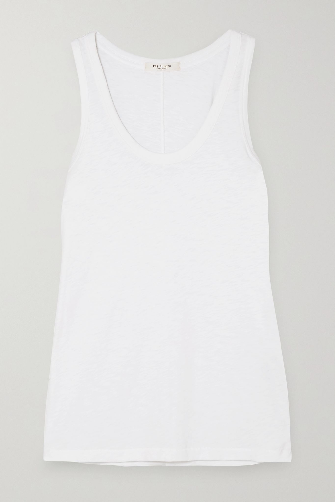 Slub stretch-Pima cotton-jersey tank - 1