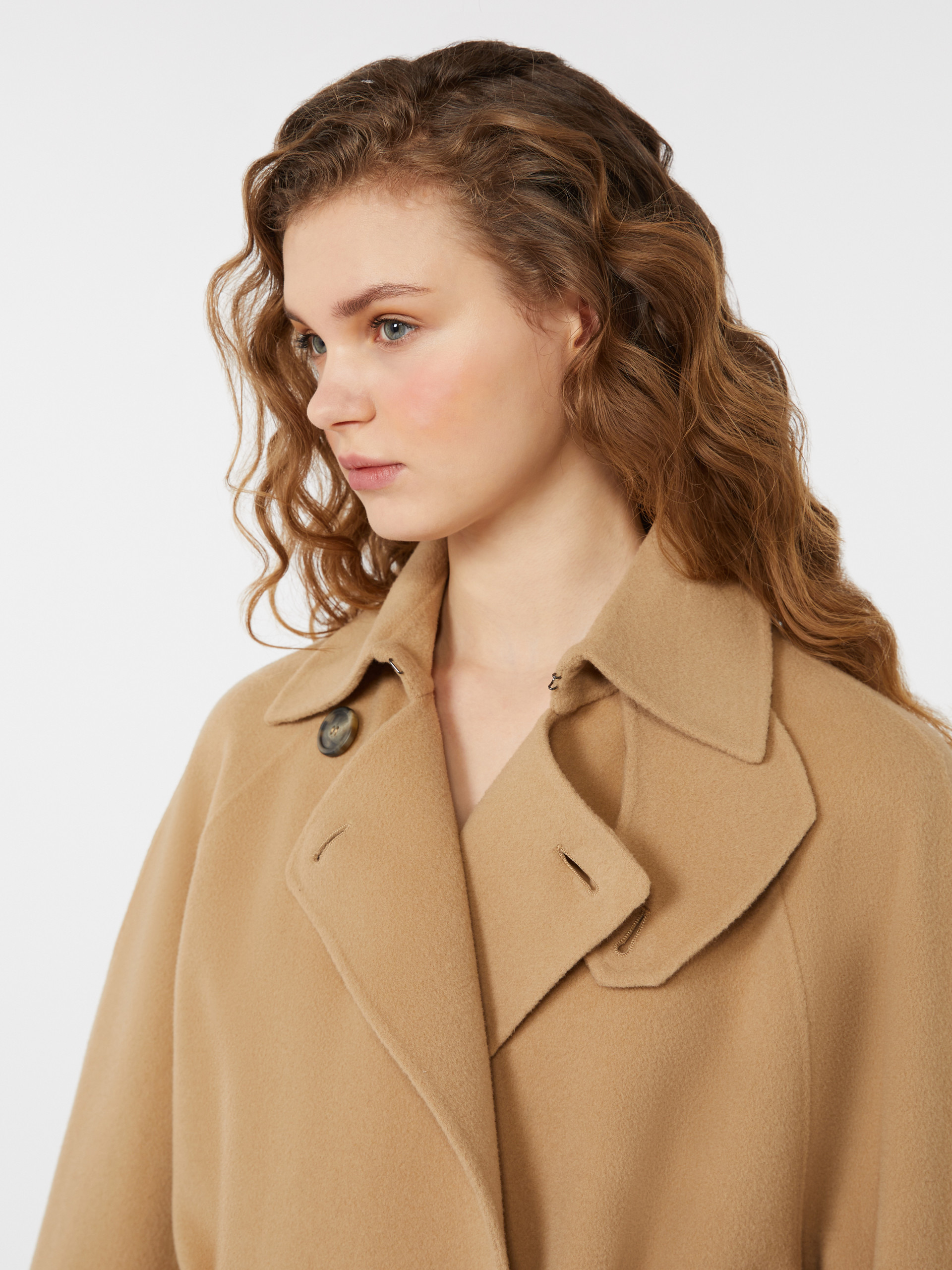 CADINE Double-sided wool trench coat - 5