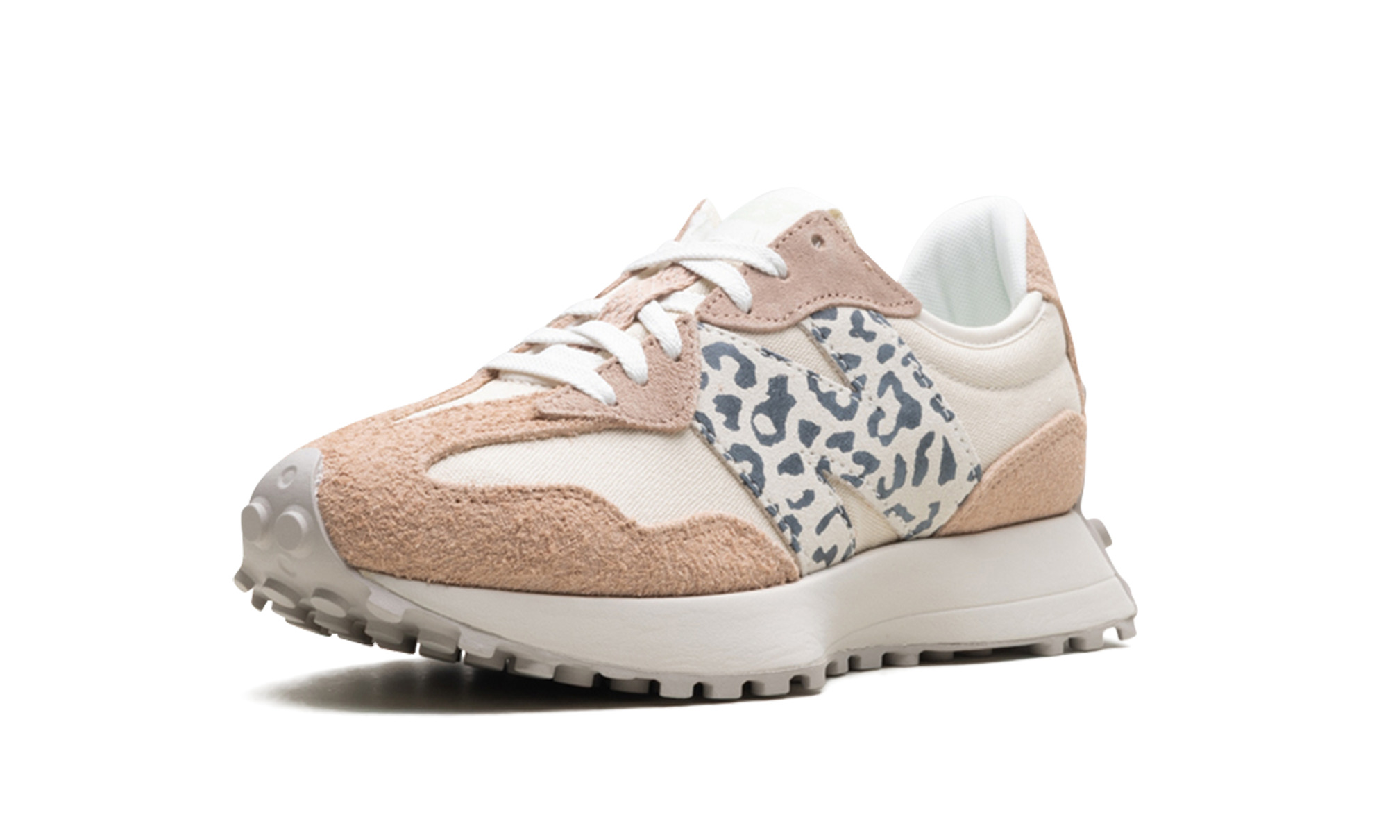 327 WMNS "Flat Taupe Linen Leopard" - 4