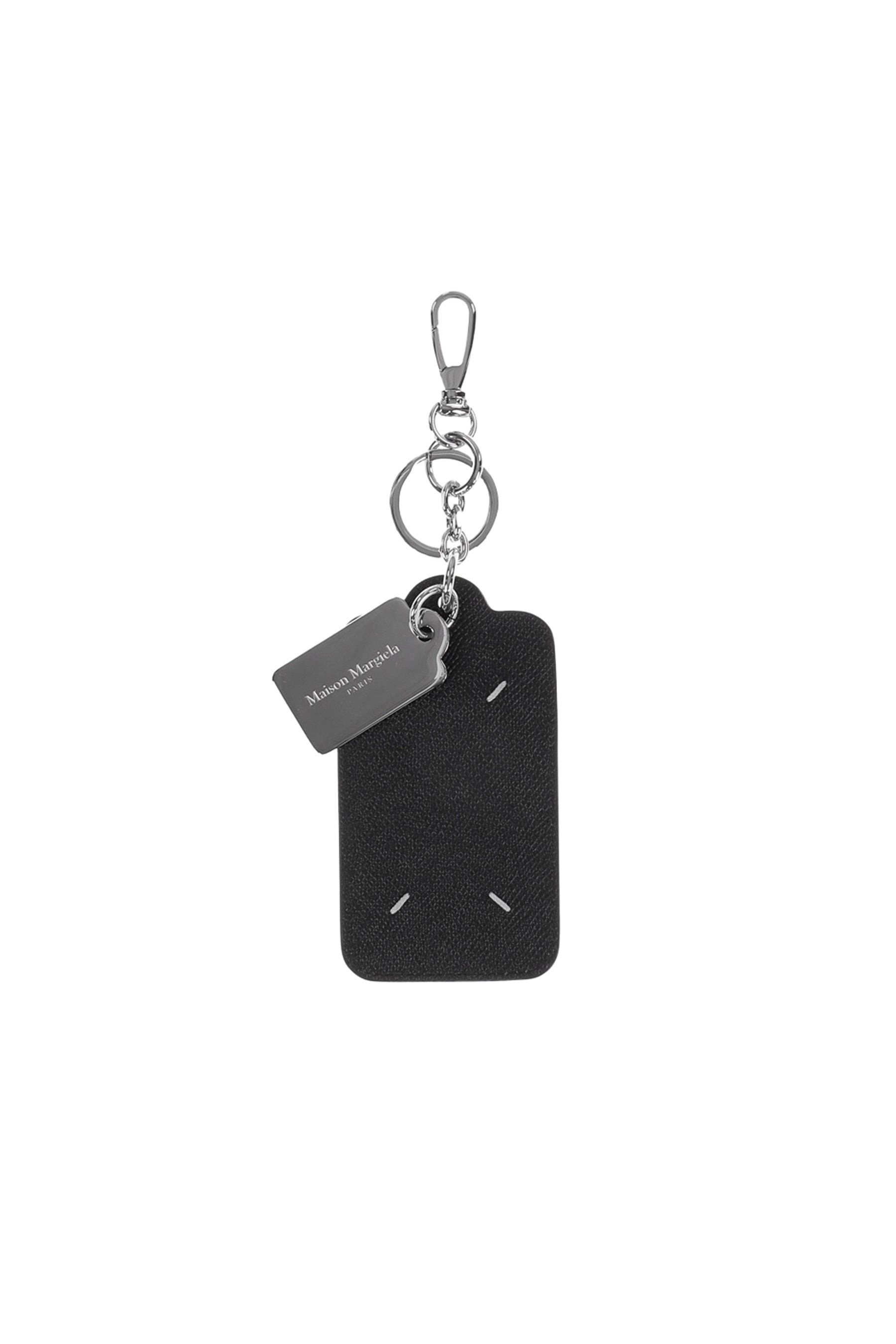 DOUBLE TAG KEYRING AND CARD HOLDER BIG / BLK - 1