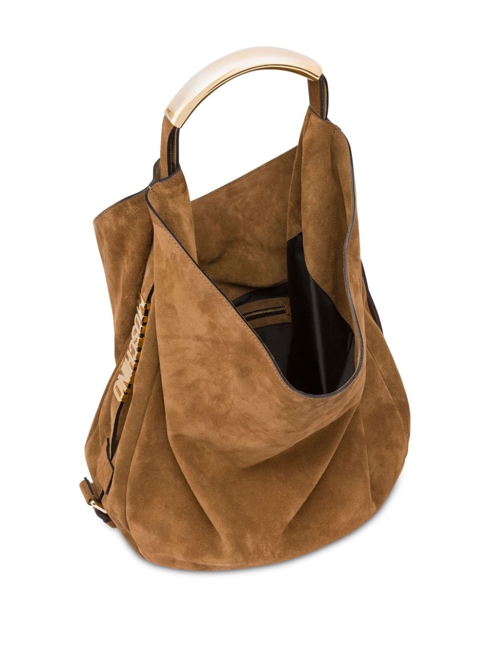slouchy leather shoulder bag - 3