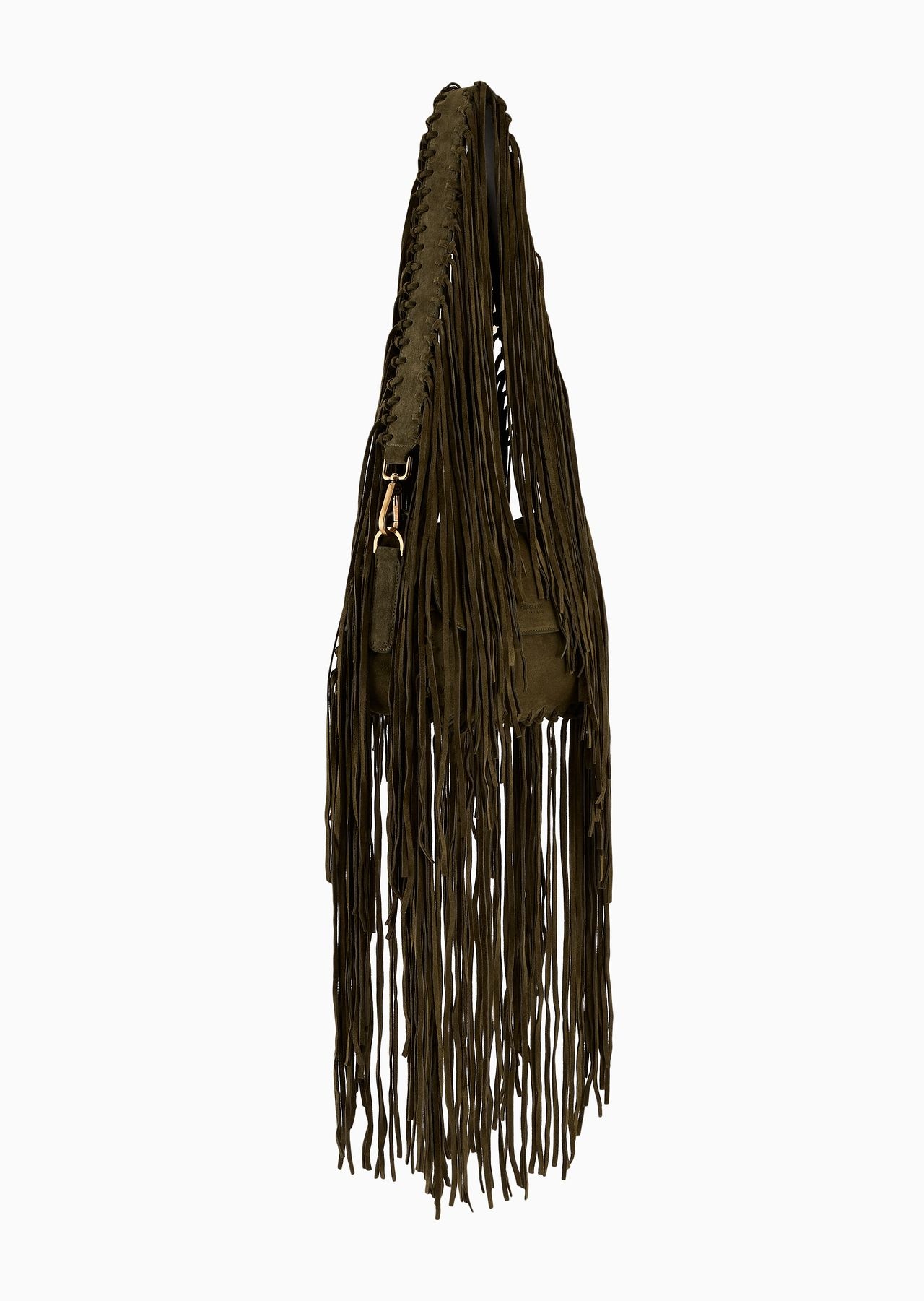 La Prima fringed suede bag - 3