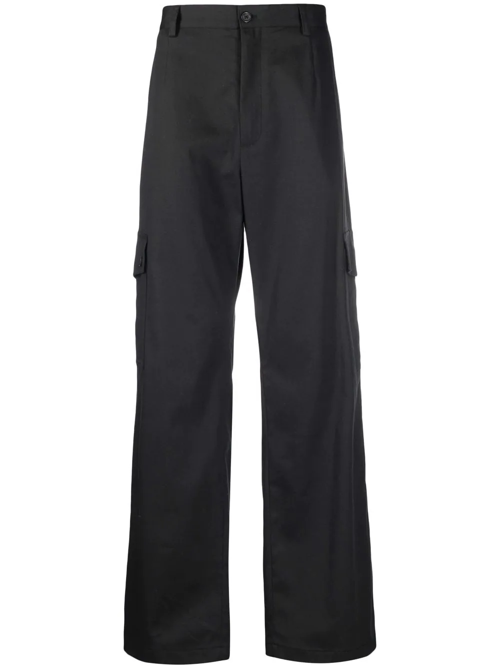 wide-leg cargo trousers - 1