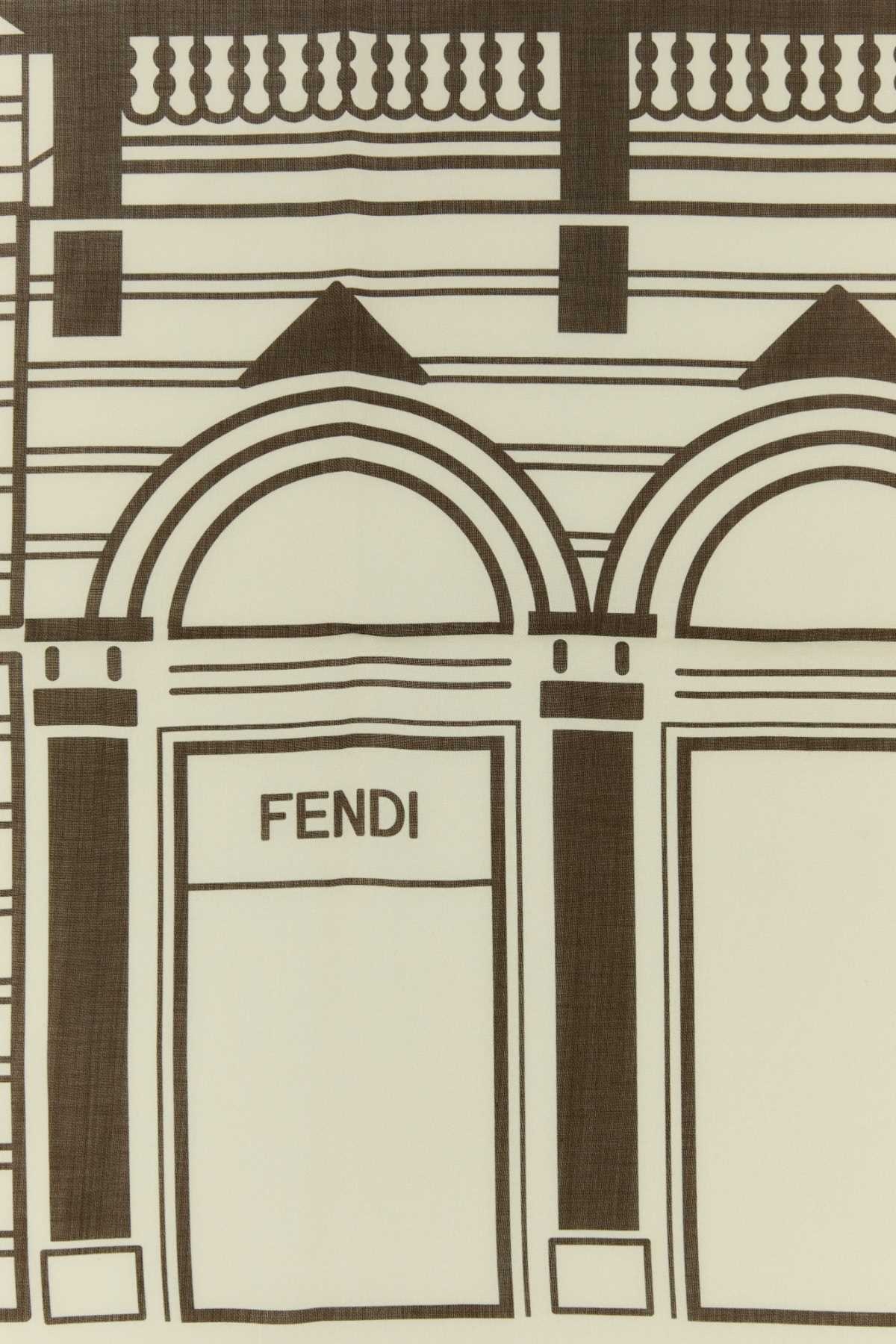 Fendi Men Printed Cotton Blend Foulard - 3