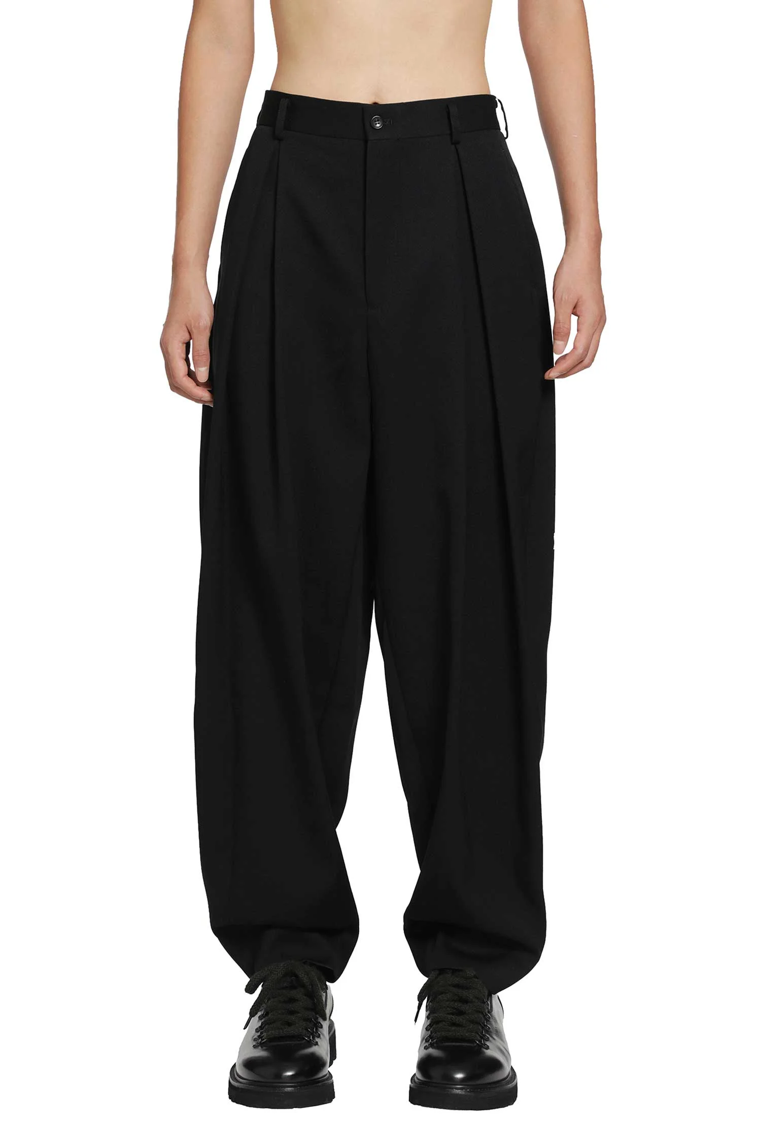 Pleated Wool Pants - 1
