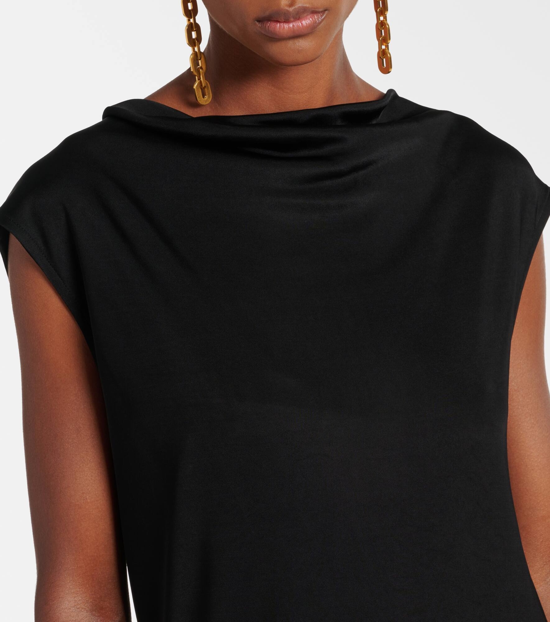 Tie-detail midi dress - 4