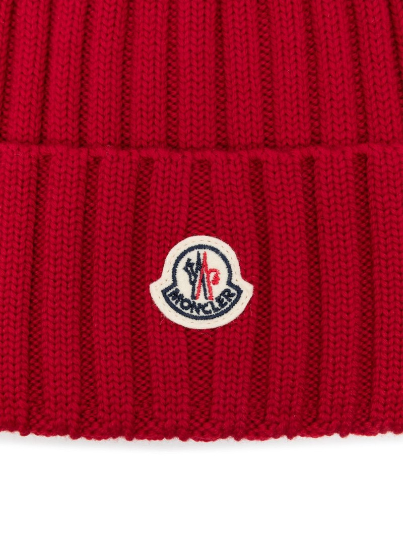 Moncler virgin wool beanie outlook