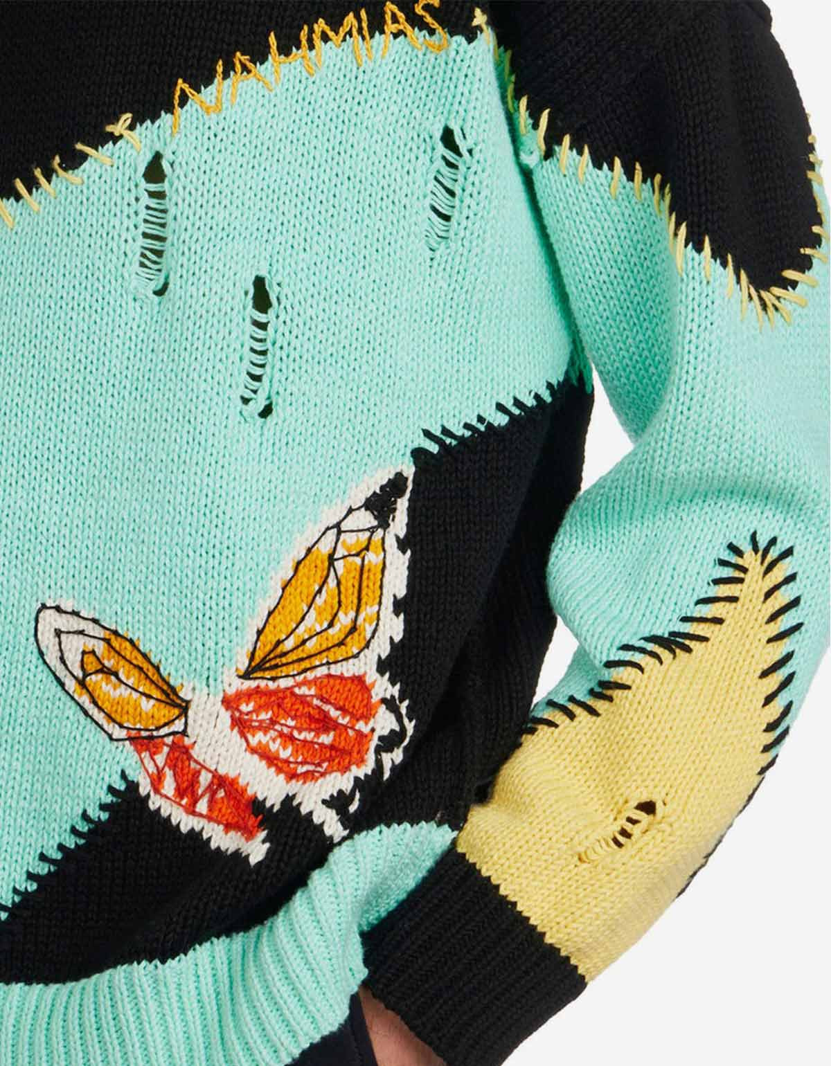 Nahmias Multicolour Butterfly Intarsia Sweater - 4