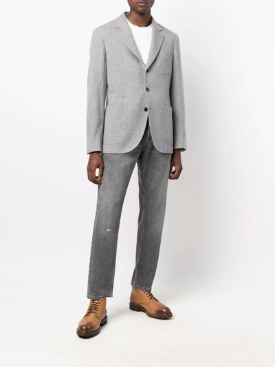 Brunello Cucinelli single-breasted cashmere blazer outlook