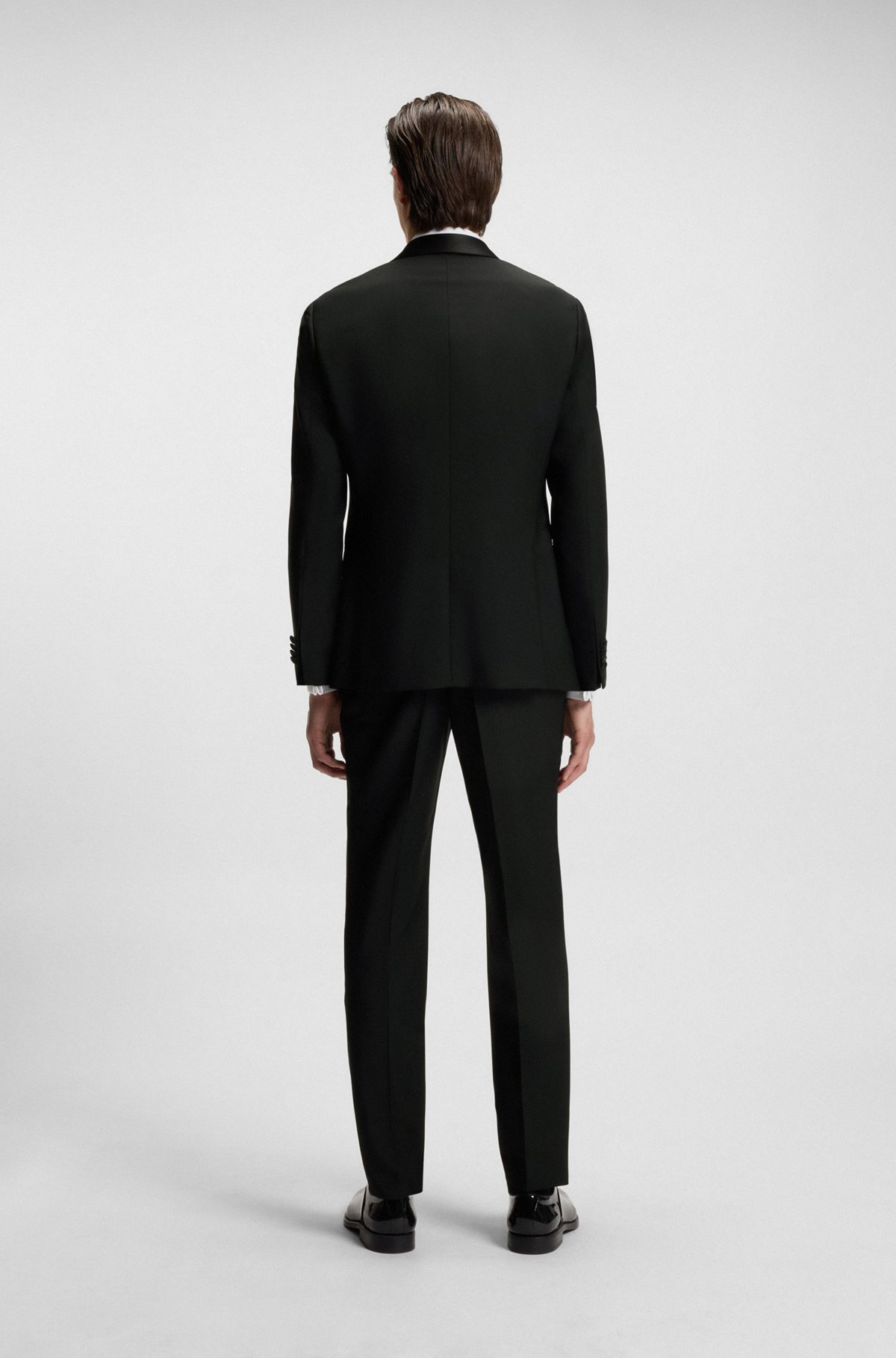 TWO-PIECE TUXEDO SUIT IN AN ITALIAN WOOL BLEND - 3