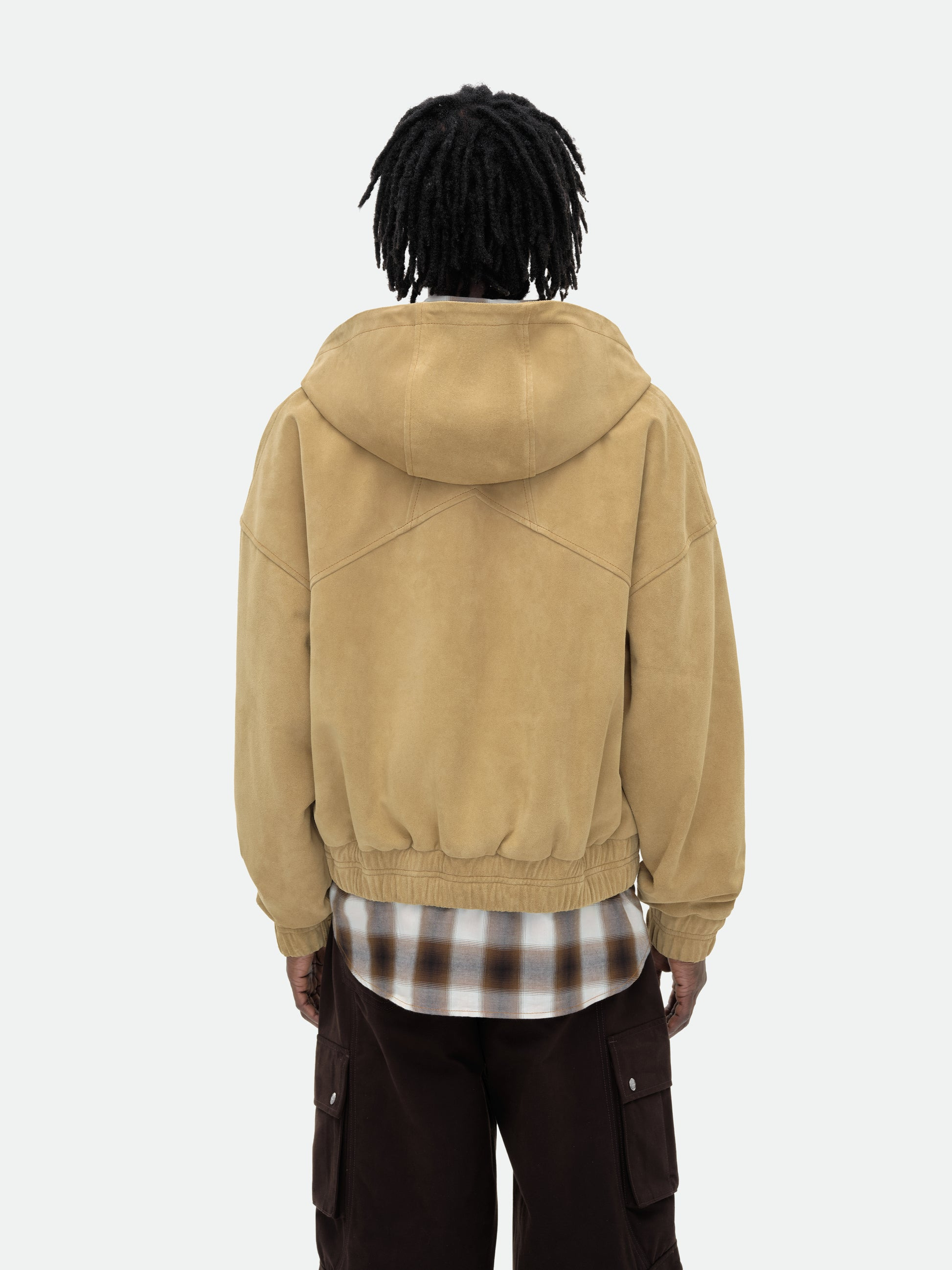 SUEDE RHUDE CREST HOODIE - 4