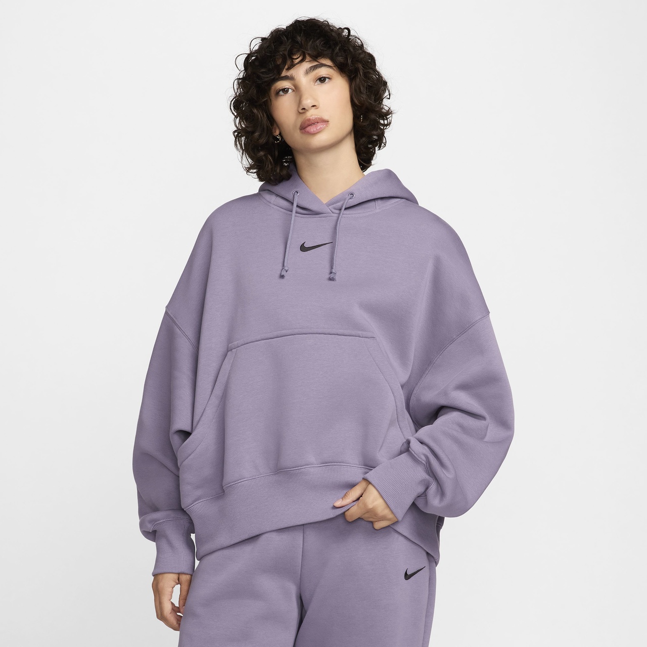 Nike Womens Nike PHNX Fleece OS Pullover Hoodie - 1