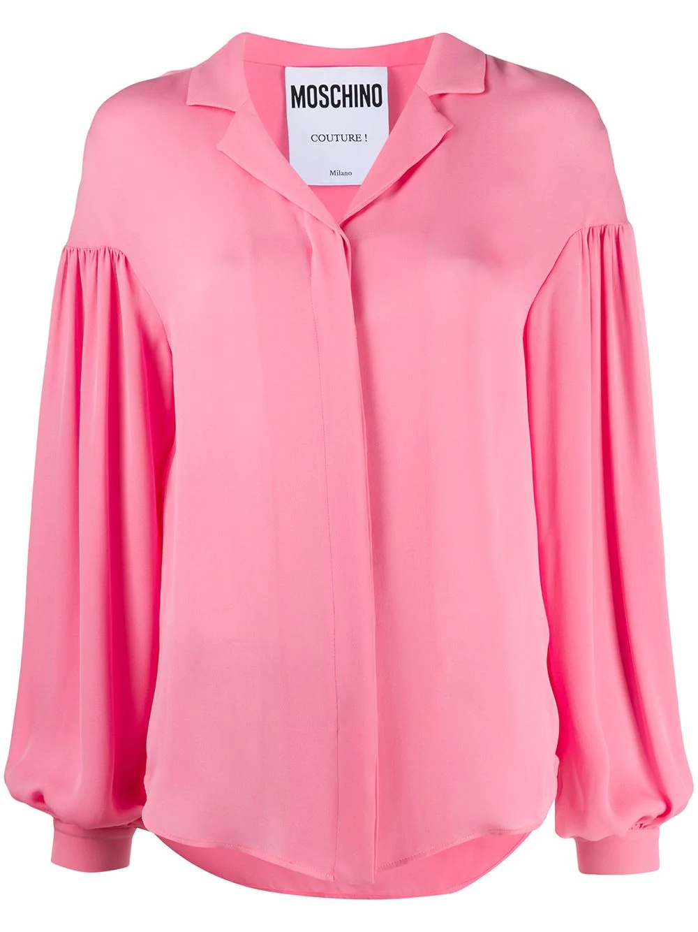 long-sleeve silk shirt - 1