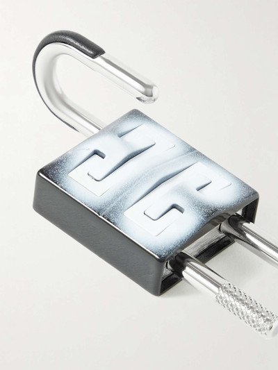 Givenchy Logo-Detailed Leather-Trimmed Painted Padlock outlook