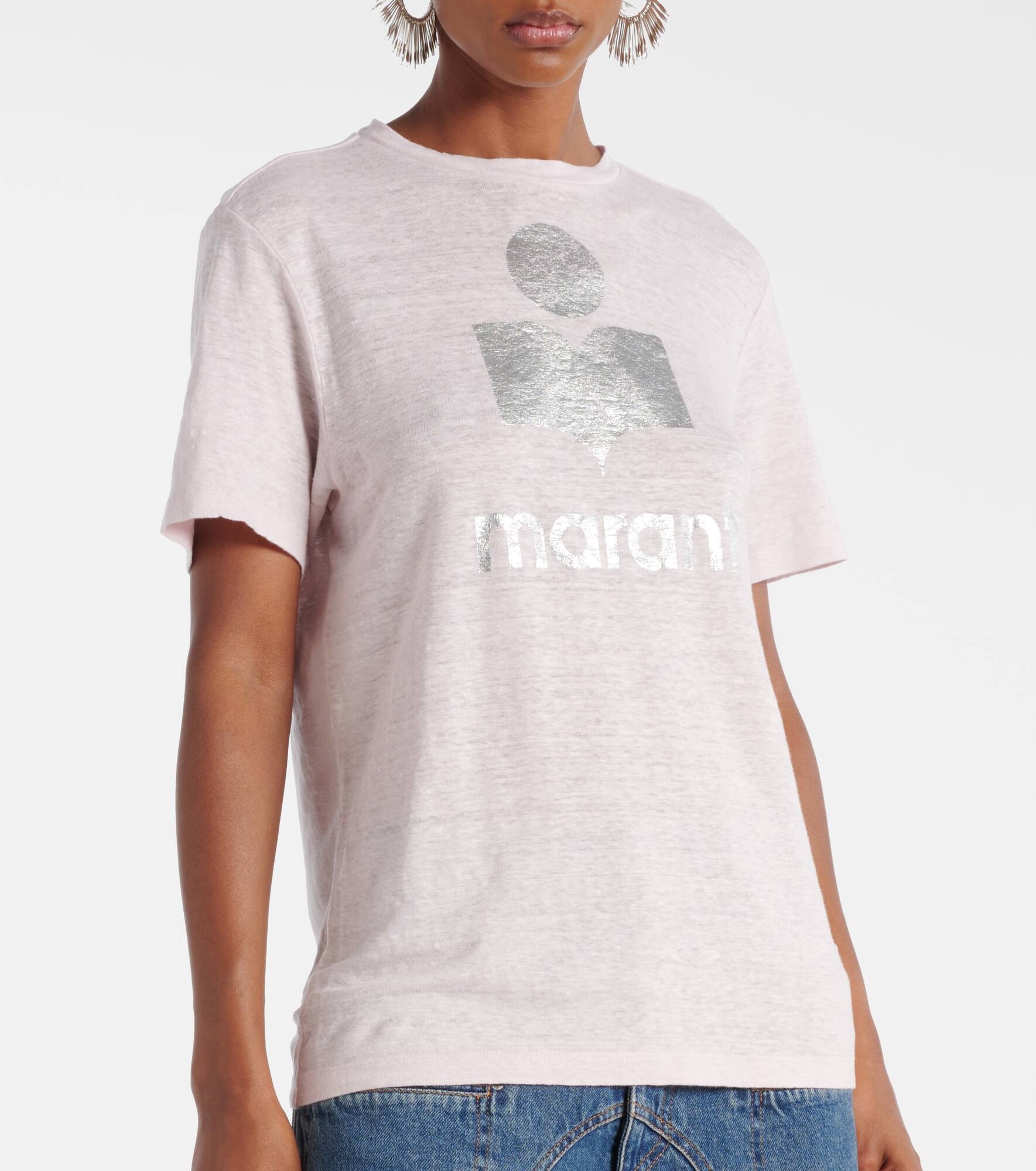 Zewel logo linen T-shirt - 5