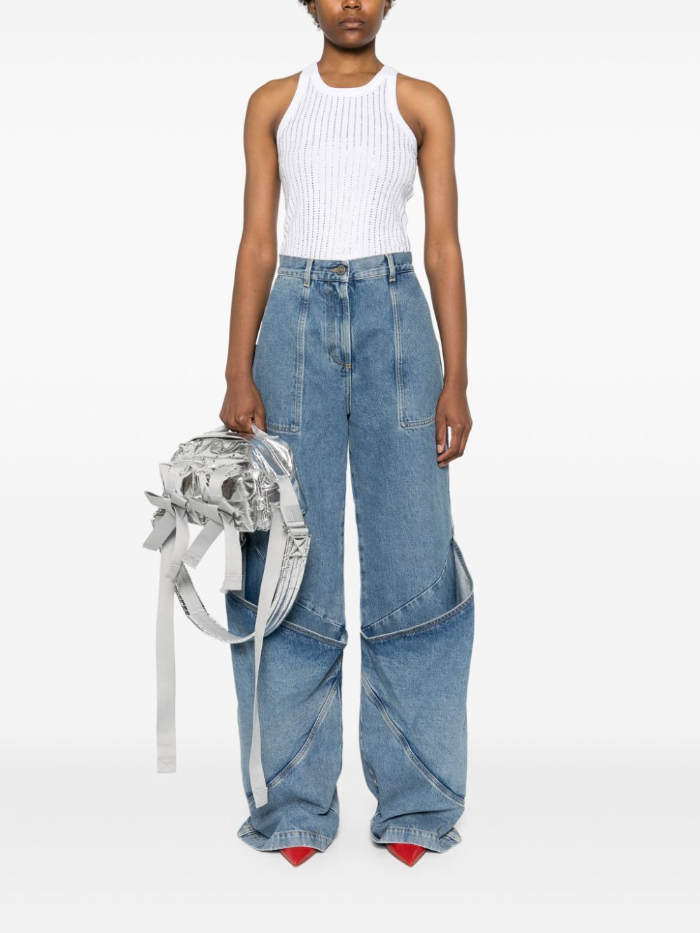 The Attico Women Long Trousers Denim - 3