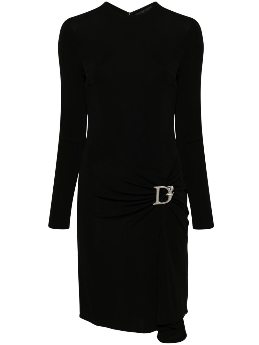 Statement logo-plaque midi dress - 1