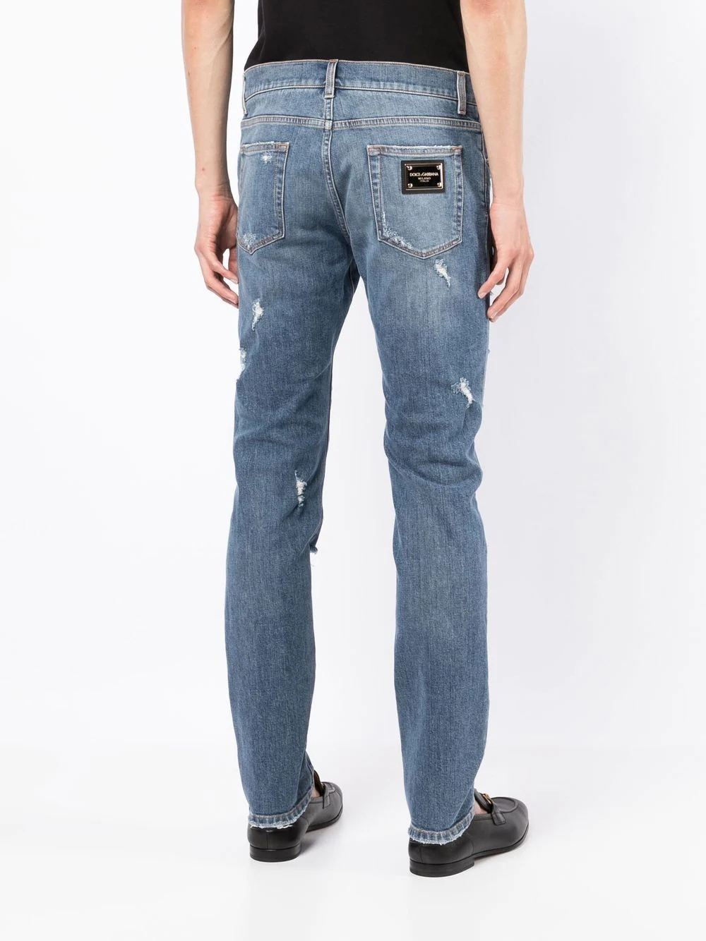 low-rise slim-cut jeans - 4