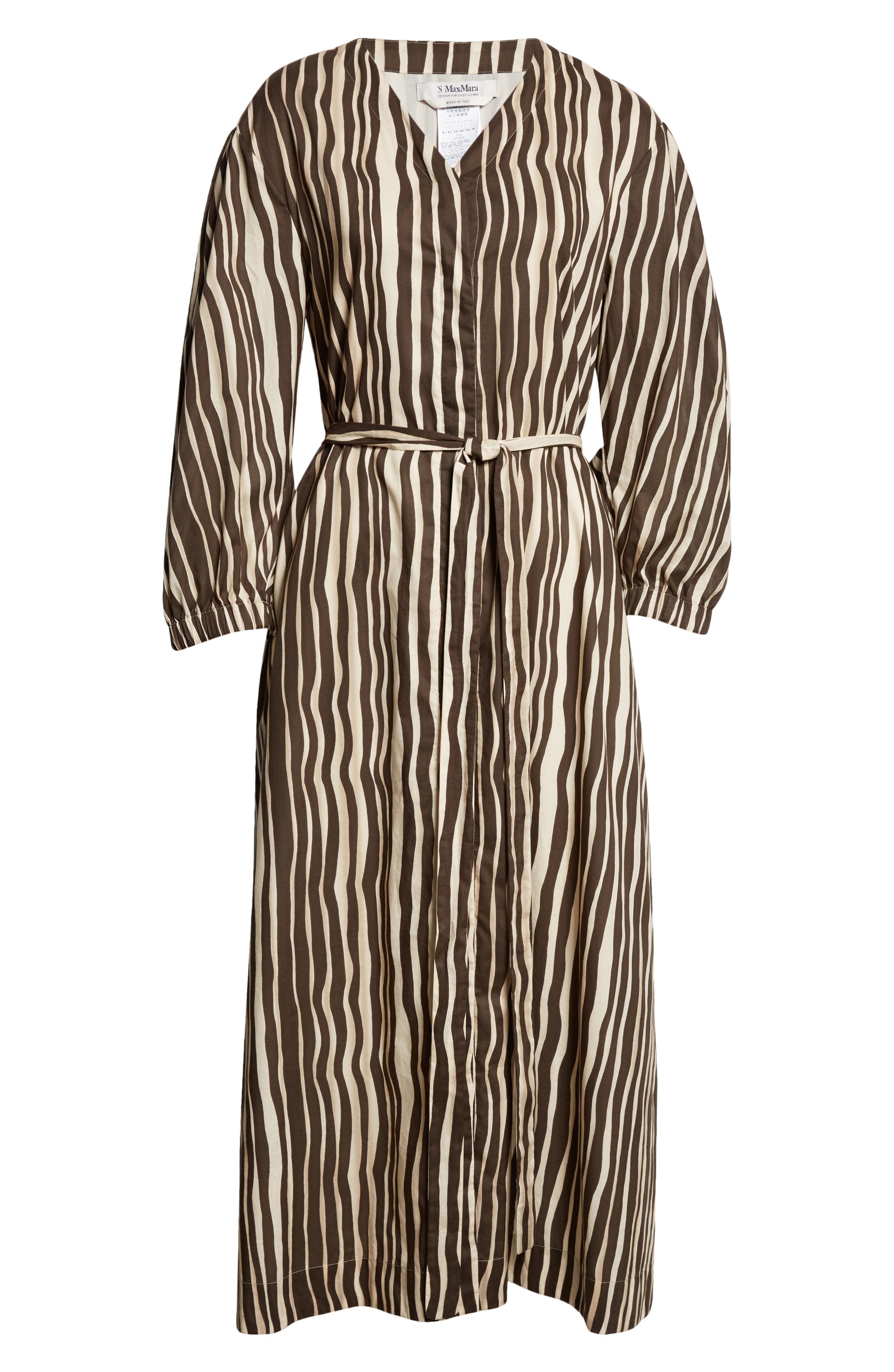 Pomelia Wavy Stripe Cotton Voile Shirtdress - 5