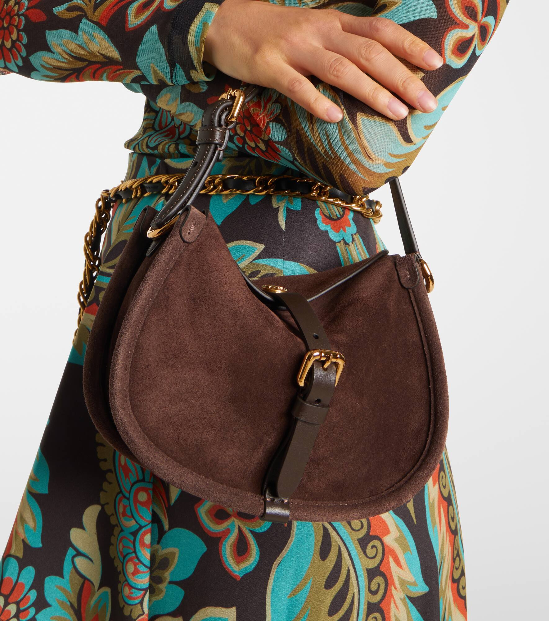 Pony Small suede crossbody bag - 2