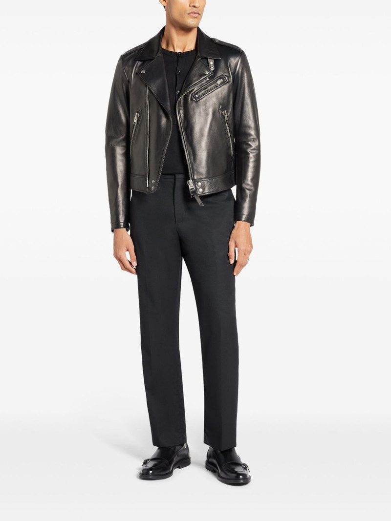 TOM FORD leather biker jacket outlook