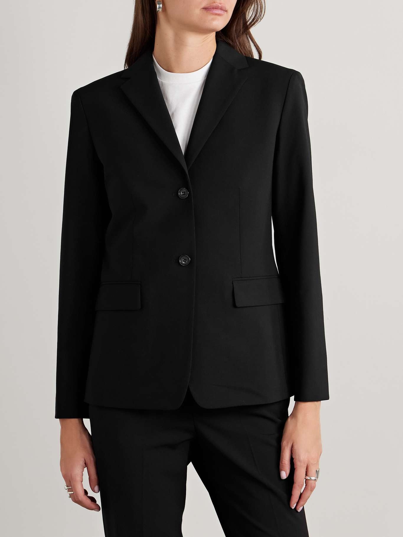 Wool-blend blazer Black - 3