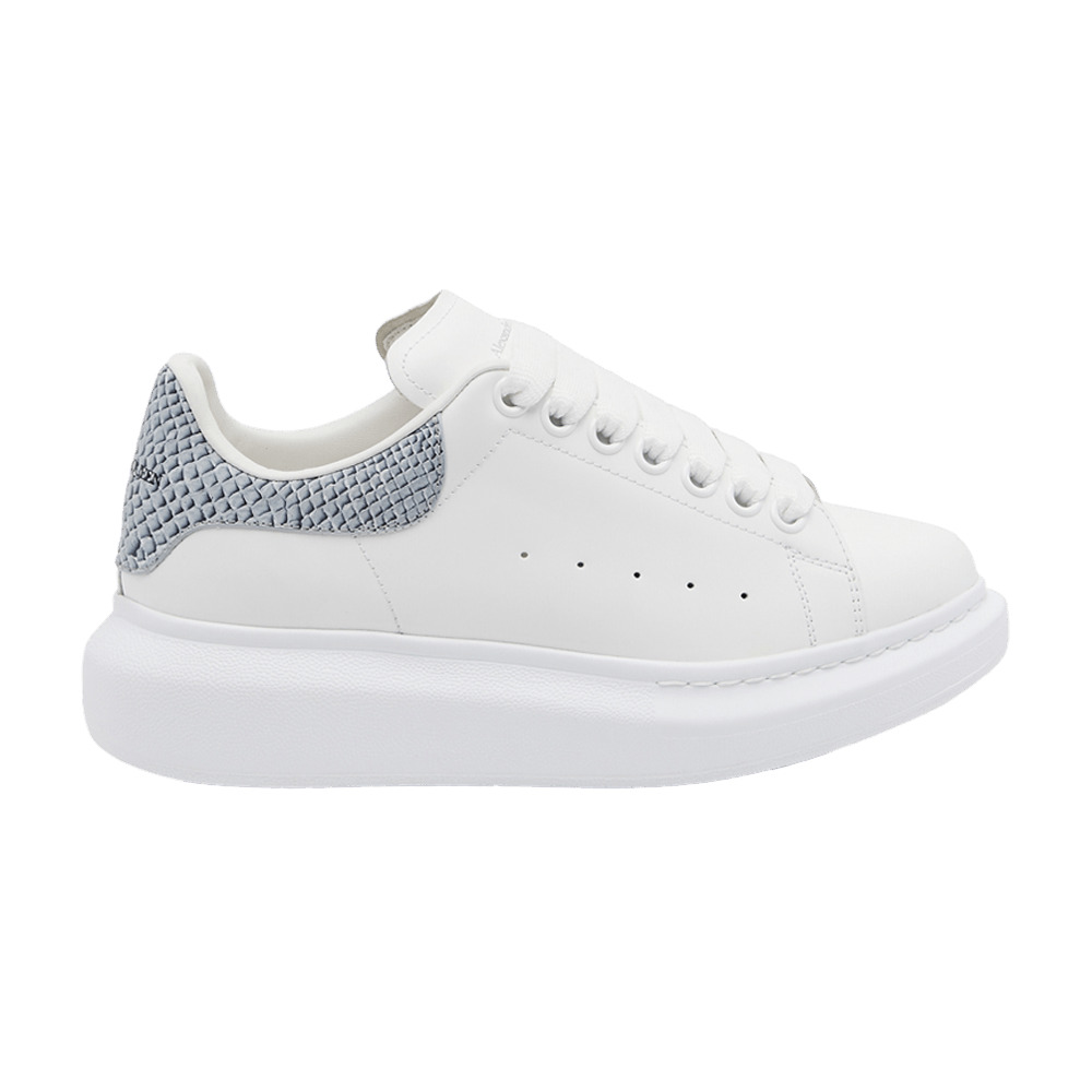 Alexander McQueen Wmns Oversized Sneaker 'White Ice Snake Print' - 1