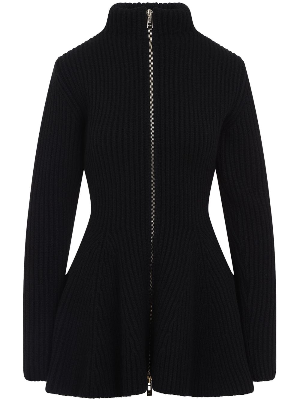 peplum cardigan - 1