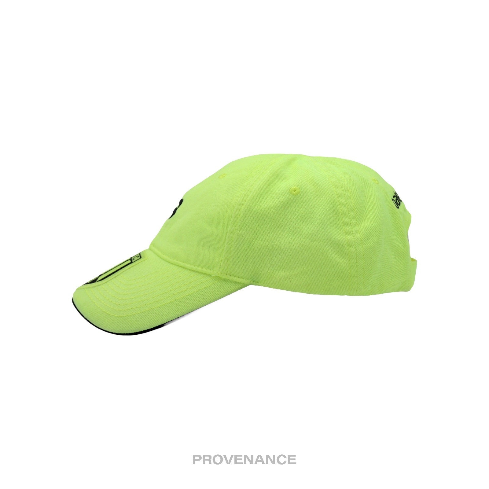 Balenciaga Soccer Crest Embroidered Logo Cap - Neon - 4