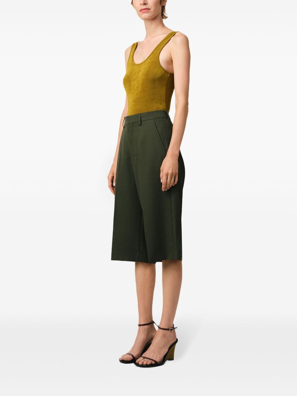 wide-leg bermuda shorts - 3