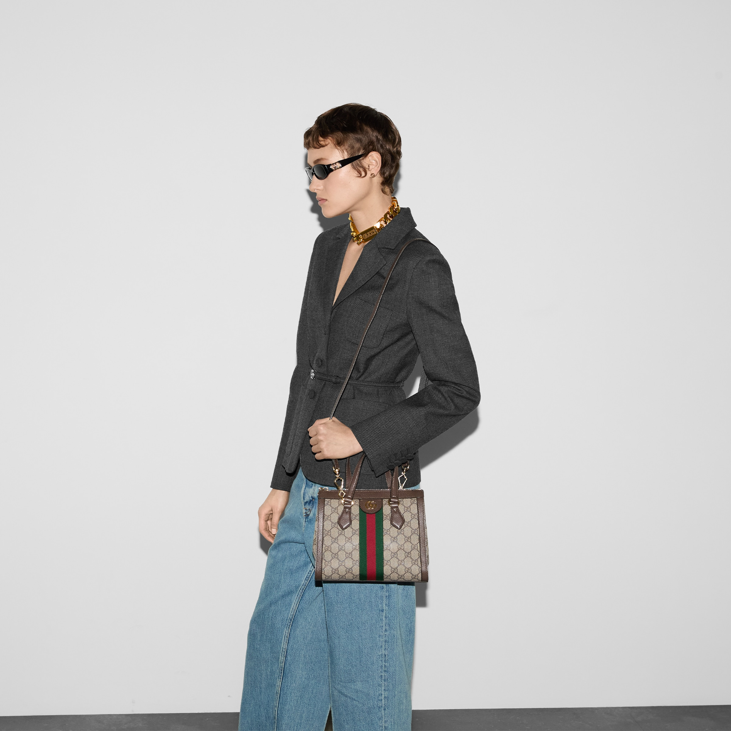 Ophidia GG small tote bag - 4