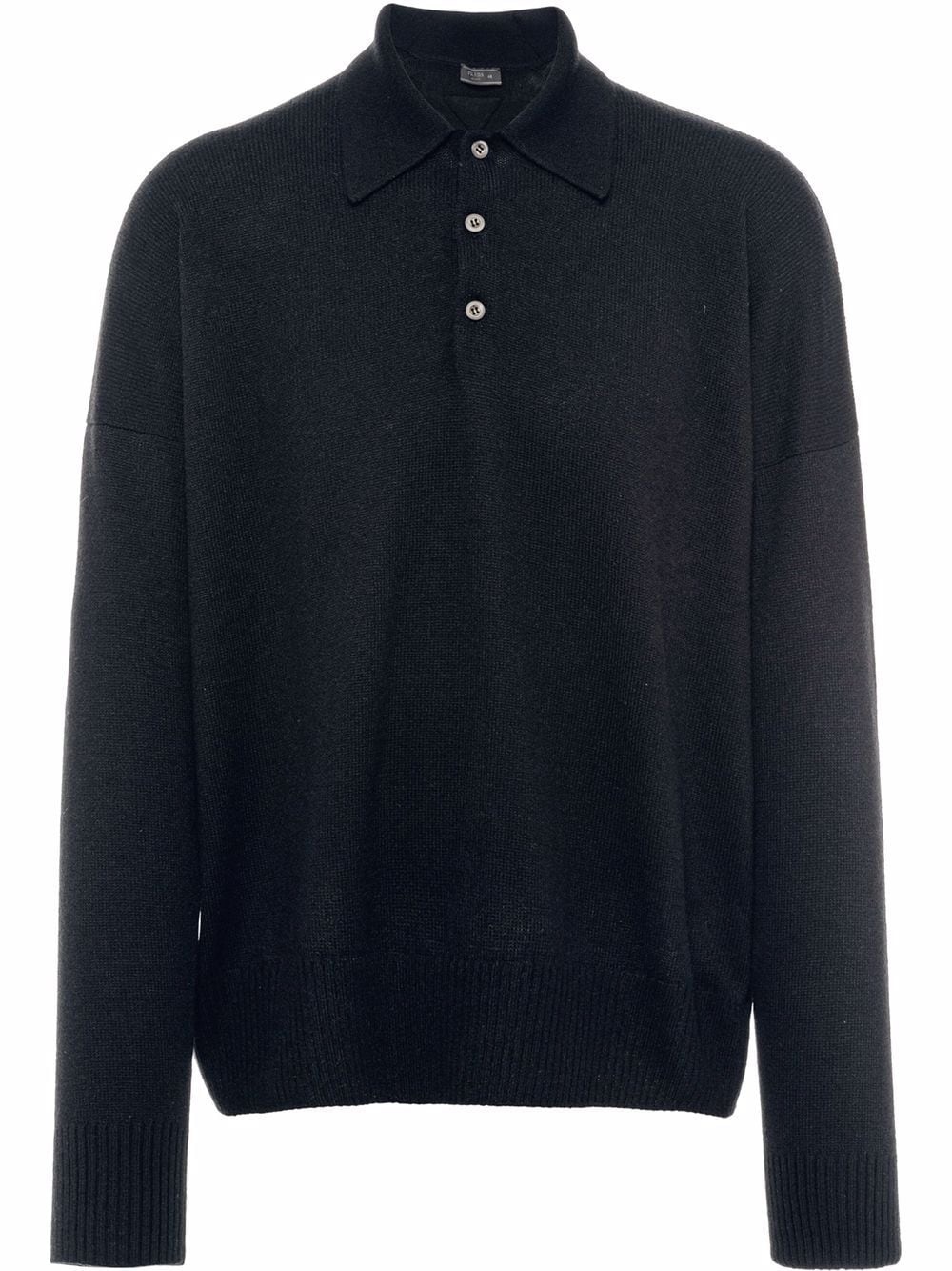 cashmere polo top - 1