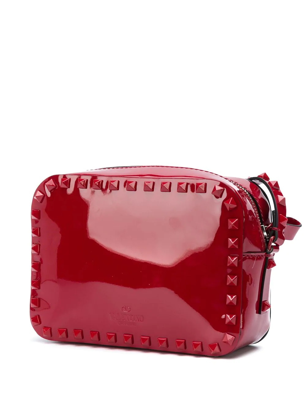 Rockstud red patent bag - 3