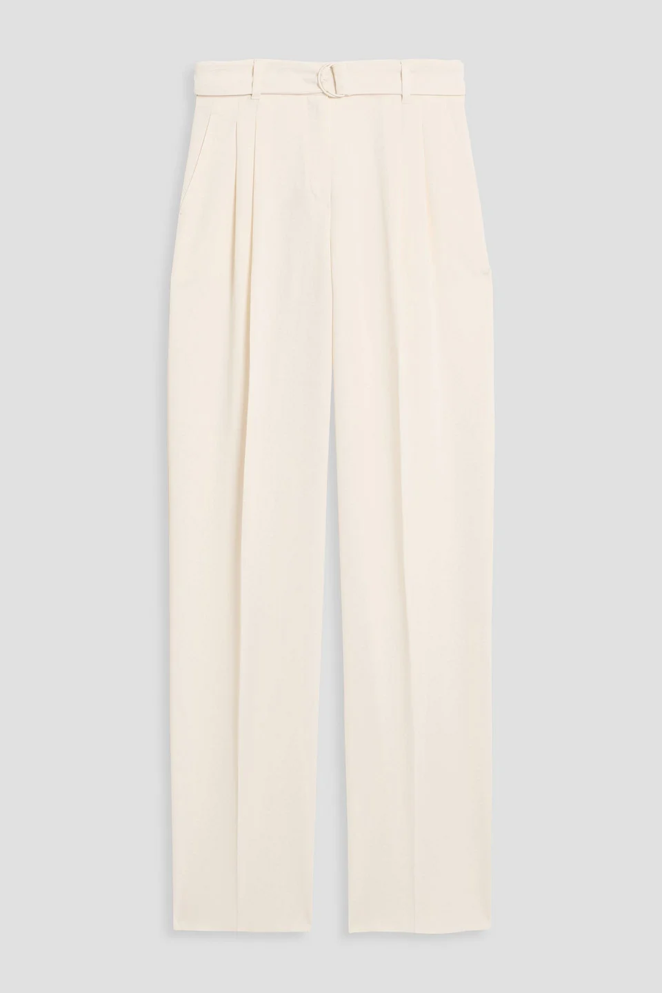 Latina belted crepe straight-leg pants - 1