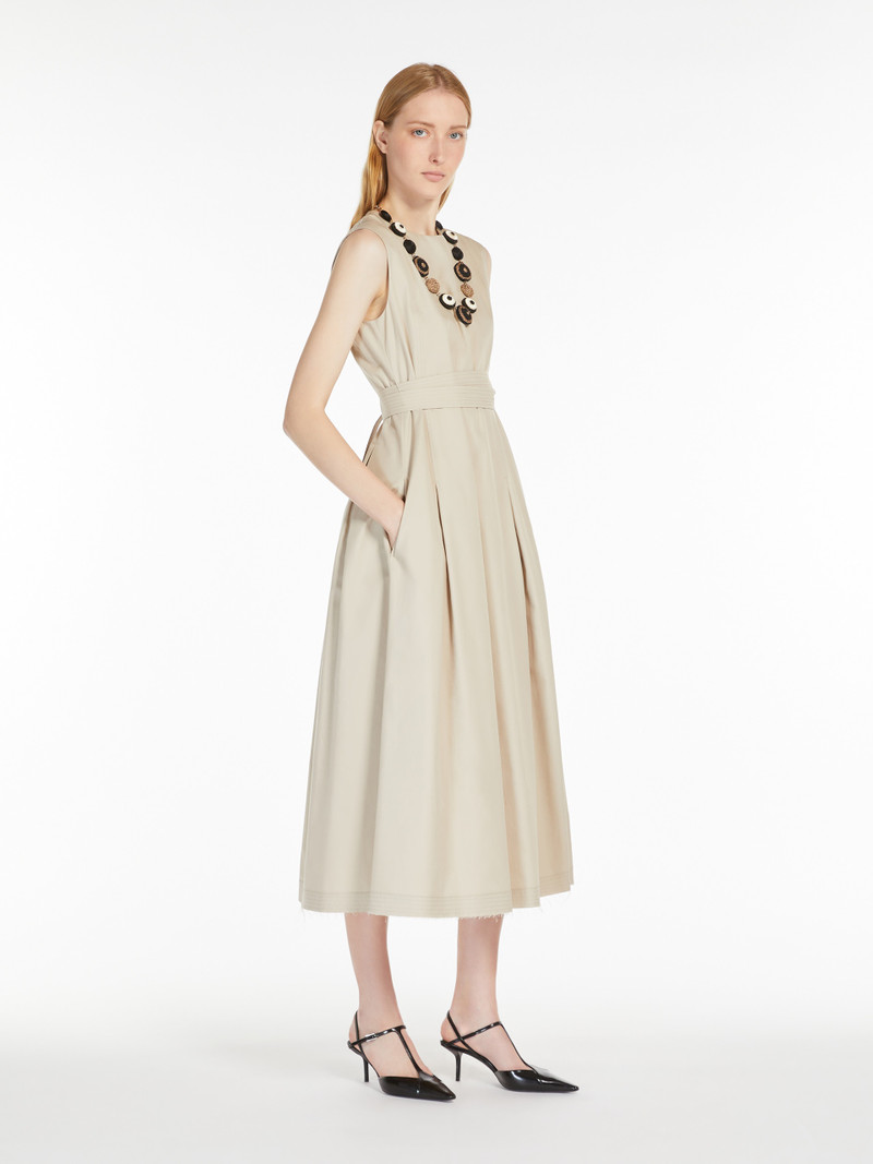 'S Max Mara AMINA Sleeveless twill dress outlook