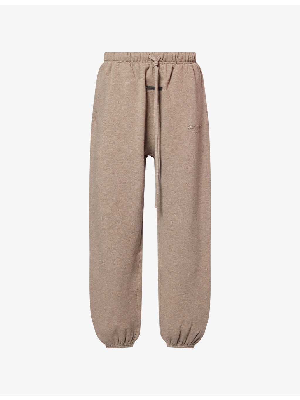 Embossed-Branding Wide-Leg Cotton-Blend Jogging Bottoms - 1