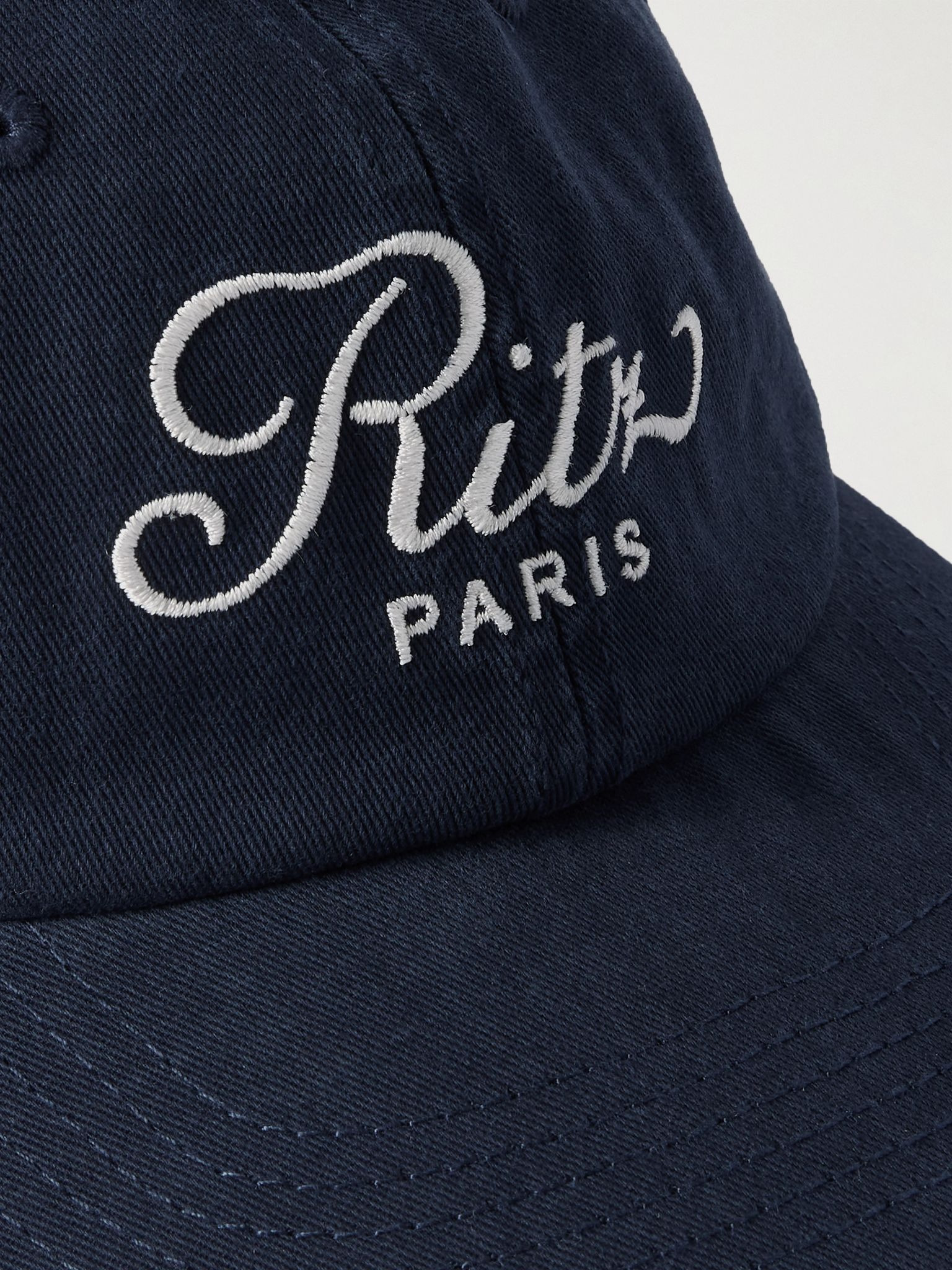 + Ritz Paris embroidered cotton-twill baseball cap Navy - 4