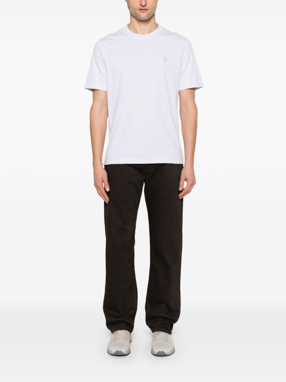 logo-embroidered T-shirt - 2