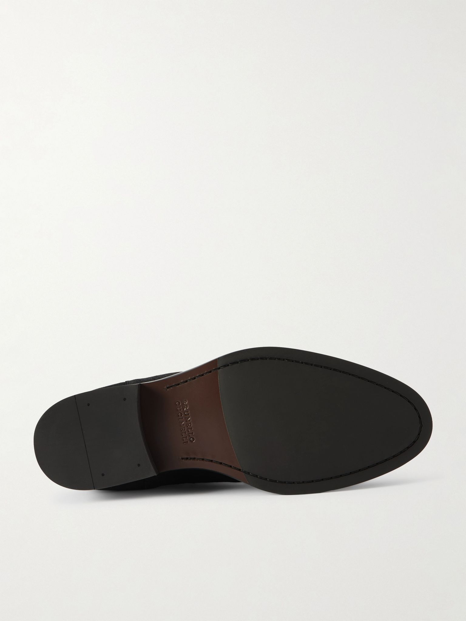 Waxed-Suede Chelsea Boots Black - 3