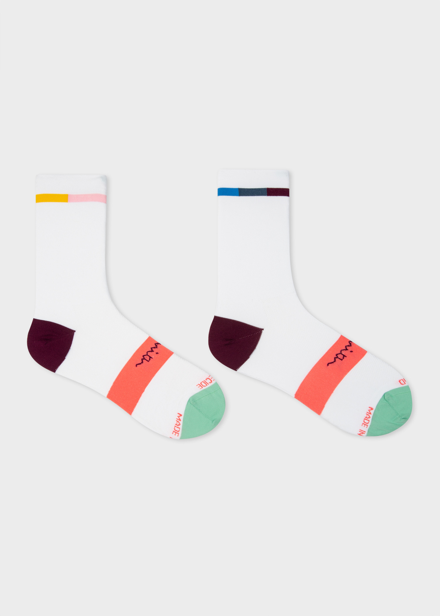Cycling Socks With 'Artist Stripe' Trim - 2